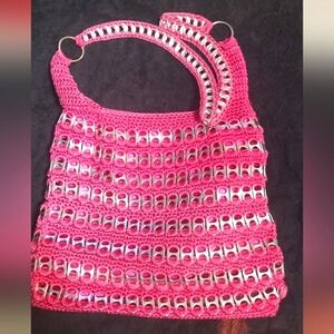 Handmade purse with can tabs